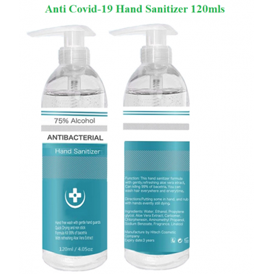 Hand Sanitizer - Anti-Bacteria - Anti-Virus - 75% 120mls